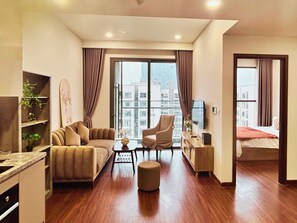 Deluxe-Apartment, 1 Schlafzimmer, Nichtraucher | Wohnbereich