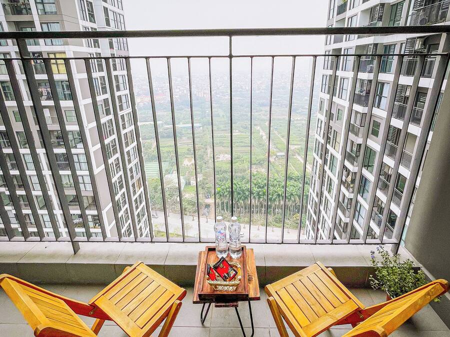 Apartamento superior, sacada, vista para o jardim | Sacada