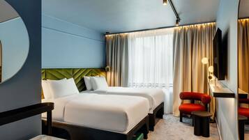 TRIBE ESSENTIAL Twin Room | Safe på rommet, blendingsgardiner, lydisolert og wi-fi (inkludert)