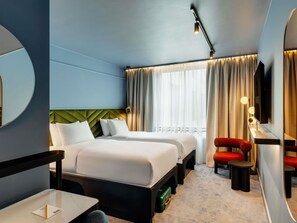 TRIBE ESSENTIAL Twin Room | Safe på rommet, blendingsgardiner, lydisolert og wi-fi (inkludert)
