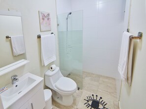 Condo, 1 chambre, fumeur, balcon | Salle de bain