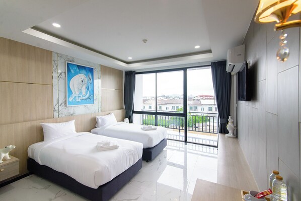 Chambre Deluxe avec lits jumeaux, vue ville