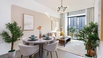 Executive Apartment, 1 Bedroom | Dining room