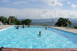 House | Pool | Outdoor pool - Farmhouse in Tuscany With Pool & Valley Views (Poppi)