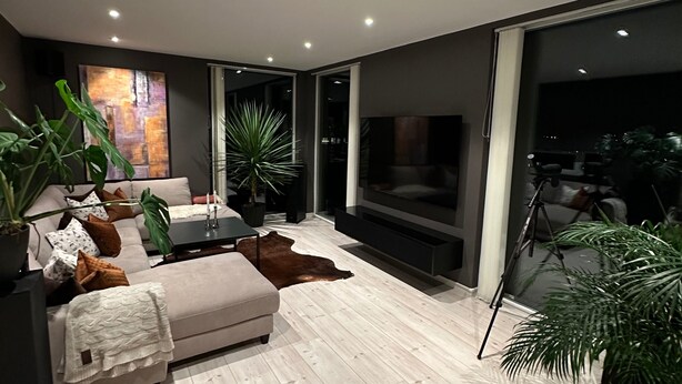 Villa | Living area - Modern Large 3-bed Villa Near Ski Arena 2025 (Trondheim)