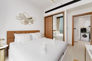 1 bedroom, iron/ironing board, travel crib, WiFi