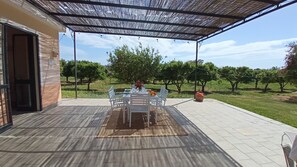 Outdoor dining - Country house La Rossi with pool - Gallipoli (Gallipoli)