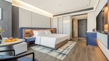 Habitación individual de lujo, vistas a la ciudad | Espacio para trabajar con un portátil y wifi gratis