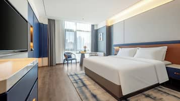 Singola Luxury, vista città | Postazione laptop, Wi-Fi gratuito