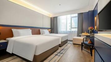 Habitación de lujo doble, vistas a la ciudad | Espacio para trabajar con un portátil y wifi gratis