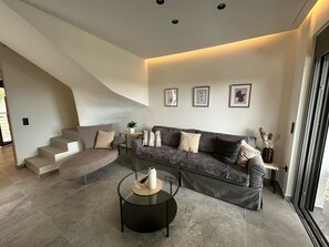 Comfort appartement, uitzicht op bergen | Woonruimte