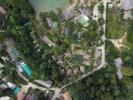 Aerial view. Coconut Bay Eco Resort
