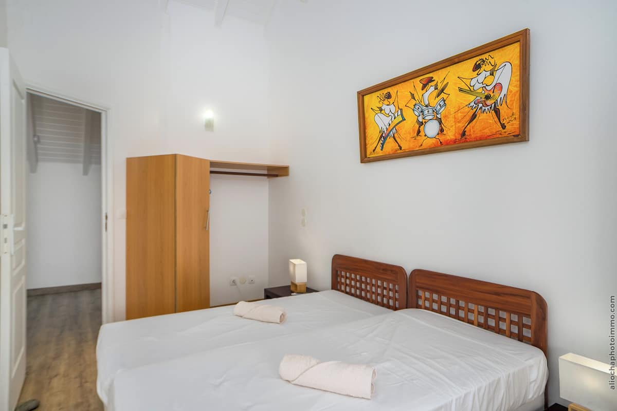 Balisier 1, 2 bedrooms, sea view | 2 bedrooms, premium bedding, memory foam beds, iron/ironing board