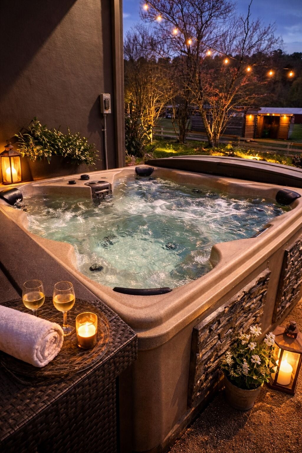 Bain à remous extérieur