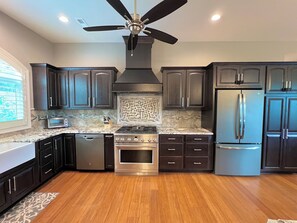 Microwave, oven, stovetop, dishwasher