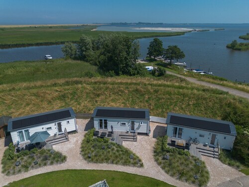 Chalet 3 Next to the Amstelmeer & Wadden Sea! Air conditioning! Private terrace!