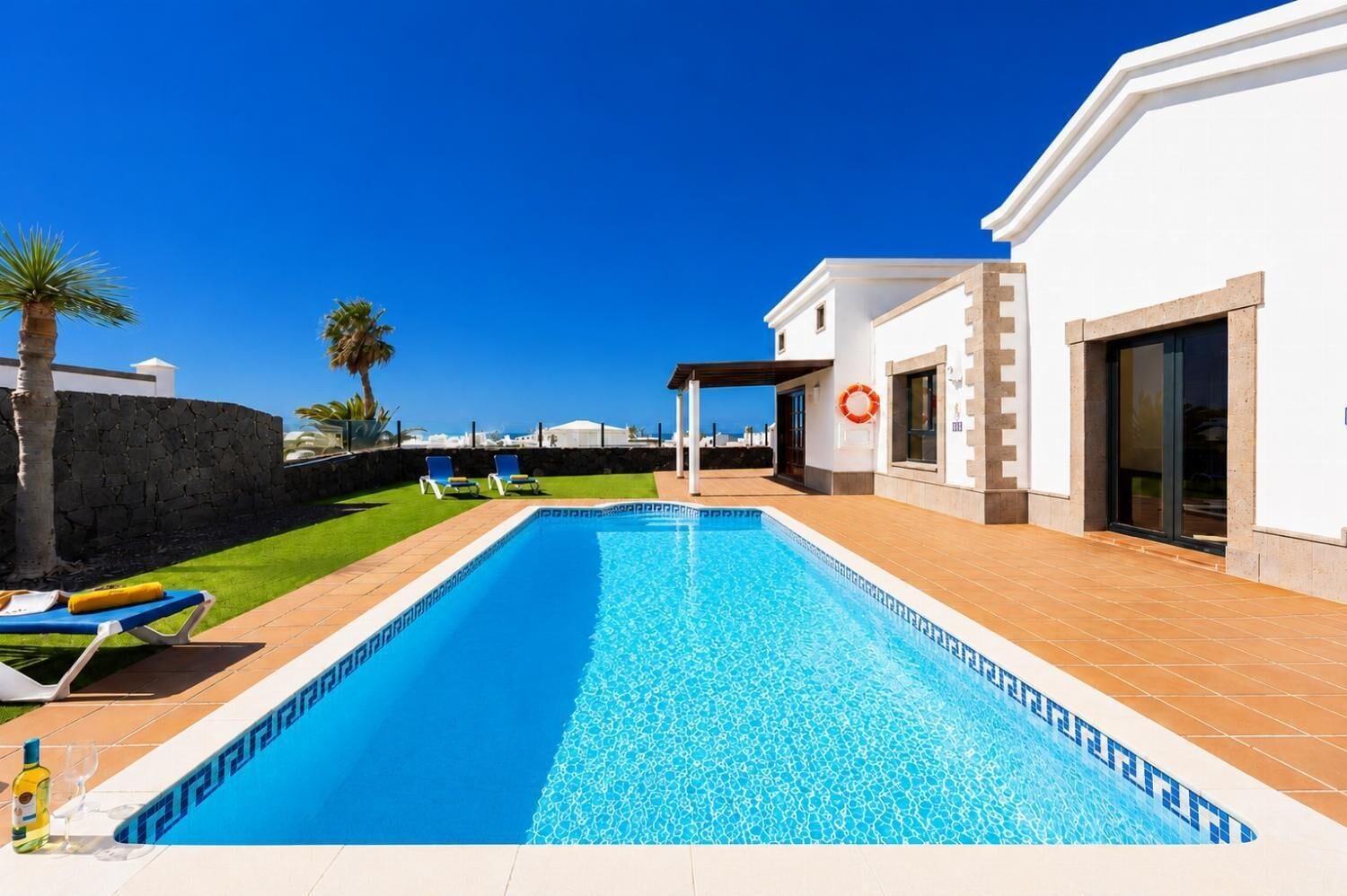 A heated pool