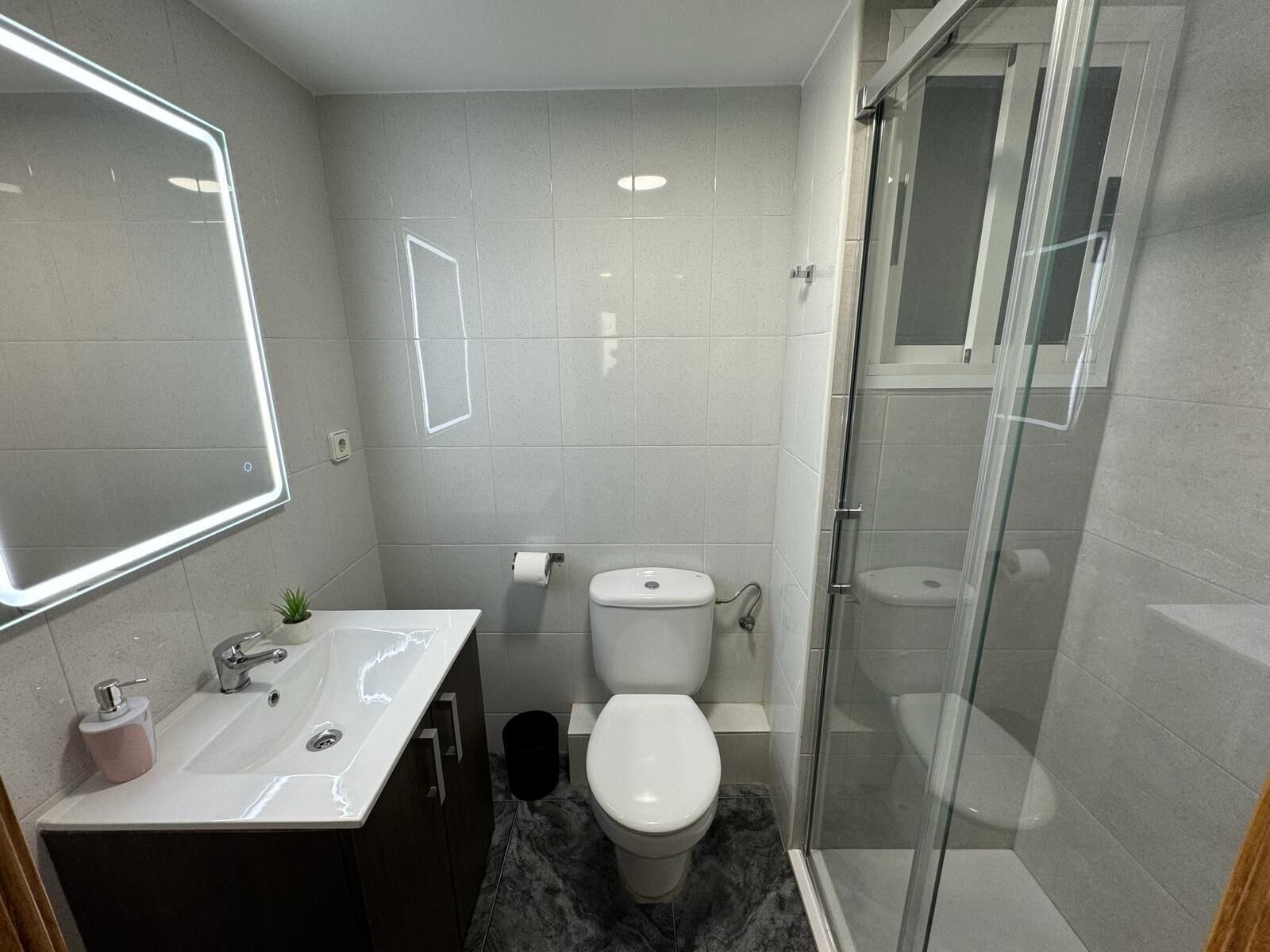 Dutxa, assecador de cabells, bidet i tovalloles 