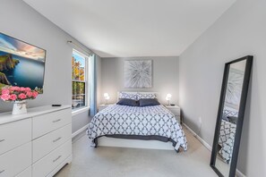 3 dormitorios, tabla de planchar con plancha, wifi gratis y ropa de cama