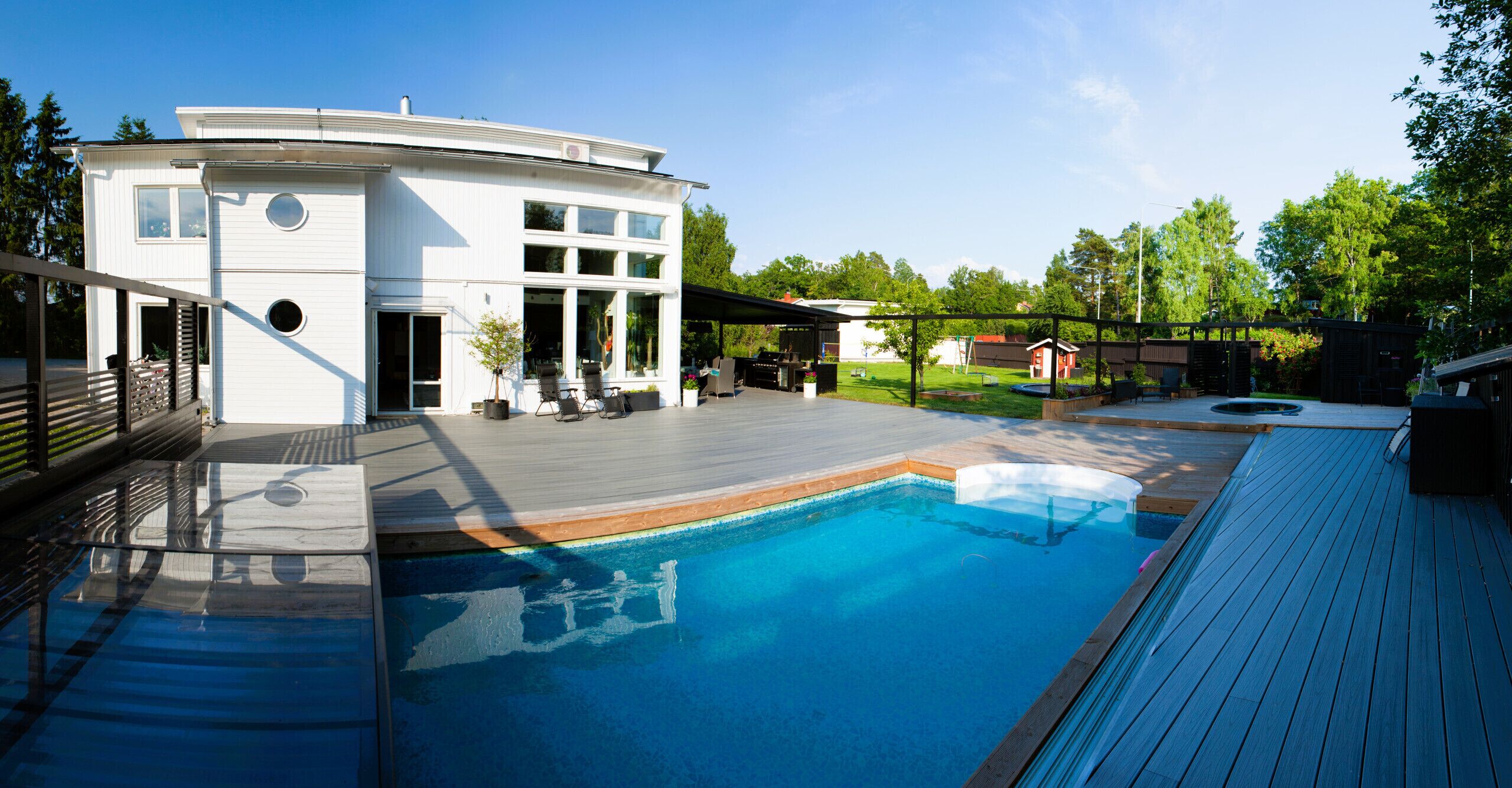 A heated pool