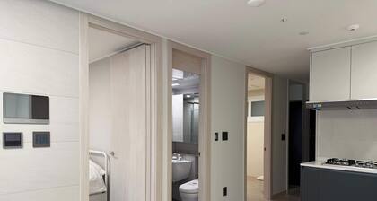 Brand new spacious apt. 2 rooms, line 5/9, Olympic, KSPO, VHS, Asan, Lotte Tower