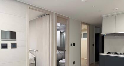 Brand new spacious apt. 2 rooms, line 5/9, Olympic, KSPO, VHS, Asan, Lotte Tower