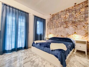 1 غرفة نوم وواي فاي وملاءات أسرّة