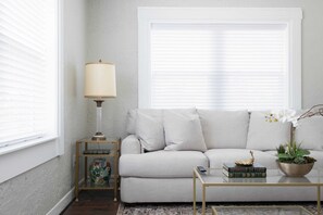 TV, fireplace, offices