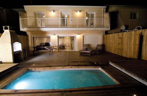 MAISON AVEC VUE MER 12 PERS + PISCINE CHAUFFEE