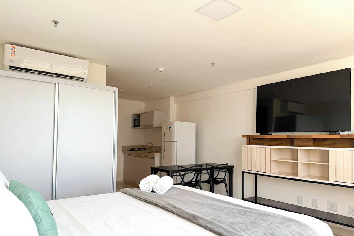 Apartemen Eksekutif | 1 kamar tidur, brankas, dan didekorasi berbeda-beda