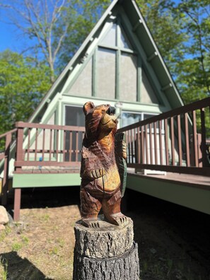 Exterior detail - Cozy A-Frame cabin in Hayward on Chippewa Flowage, sleeps 6, RV electrical (Hayward)