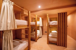 Premium bedding, pillow-top beds, blackout curtains, free WiFi