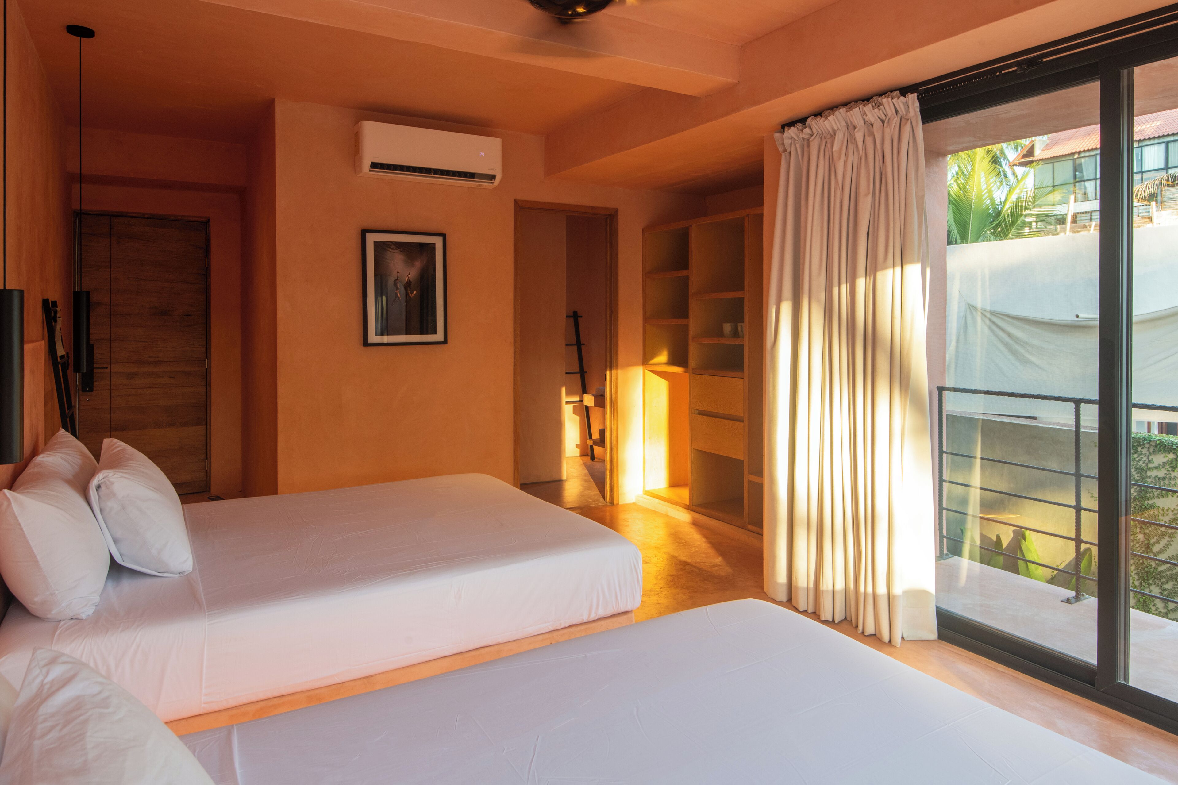 豪華雙人房 | 高級寢具、特厚豪華床墊、遮光窗簾/窗簾、免費 Wi-Fi