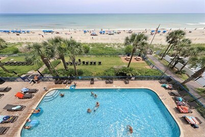 Newly Renovated Oceanfront Condo w/ Panoramic Balcony Walk-In Access 4th Floor!