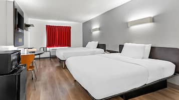 Standard Room, 2 Queen Beds, Non Smoking, Kitchenette | Free WiFi, bed sheets