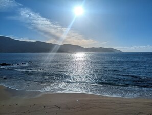 On the beach