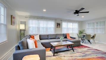TV, fireplace, table tennis