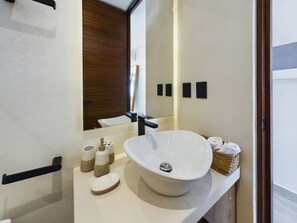 Hair dryer, towels