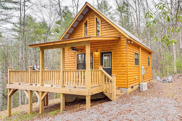 Murphy Vacation Rental | 1BR | 1BA | 4 Steps to Enter | 396 Sq Ft