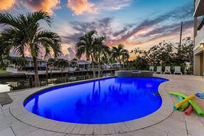 A heated pool
