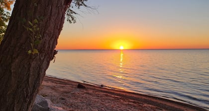 Luxemburg Beachfront Cottage – 120ft Private Beach