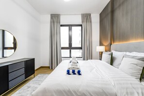 1 室のベッドルーム、アイロン / アイロン台、WiFi (無料)、ベッドシーツ