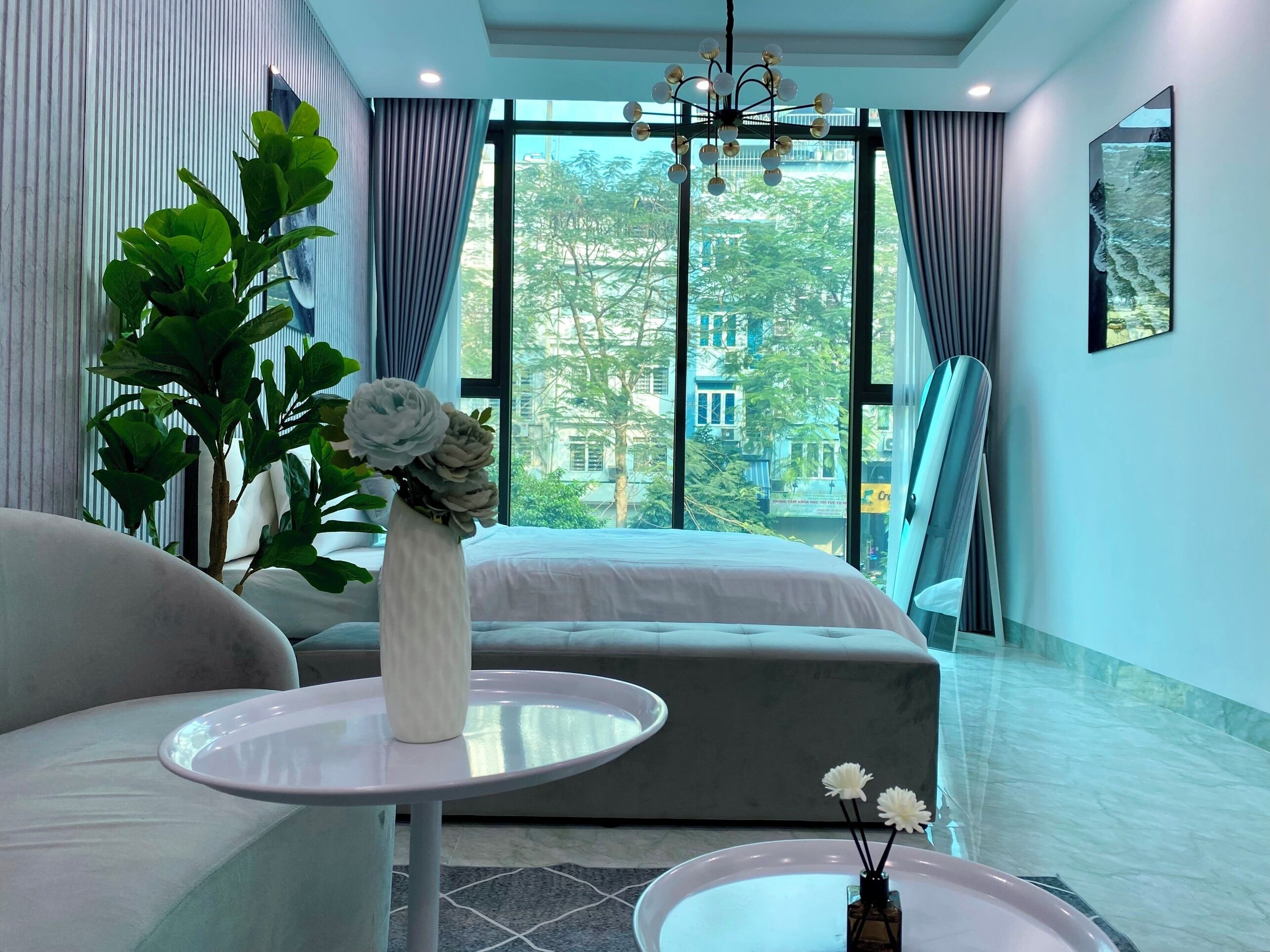 ห้องคอมฟอร์ท, เตียงคิงไซส์ 1 เตียง, ห้องน้ำรวม, วิวเมือง | โต๊ะทำงาน, พื้นที่ทำงานแบบใช้แล็ปท็อป, Wi-Fi ฟรี, ผ้าปูที่นอน