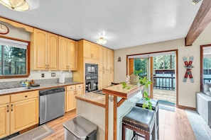 Fridge, microwave, oven, stovetop - Cozy Kings Beach Vacation Rental with Deck (Kings Beach)