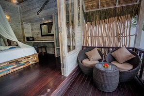 Deluxe Bungalow, Garden View | Terrace/patio - Water Blow Huts (Lembongan Island)
