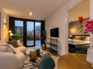 Deluxe-Haus, 1 Schlafzimmer | Wohnzimmer