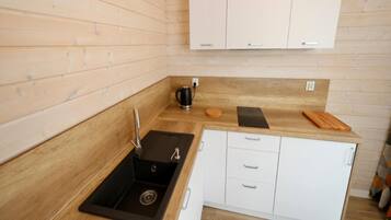 Deluxe House, 3 Bedrooms | Private kitchen | Fridge, dishwasher, coffee/tea maker, electric kettle