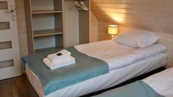 12 bedrooms, individually furnished, bed sheets