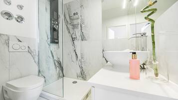 Shower, hair dryer
