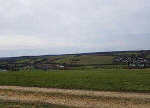 Blick von der Unterkunft